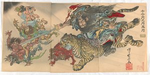 Twelve Months: May by Kawanabe Kyosai