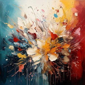 Vibrant Abstract Blooms