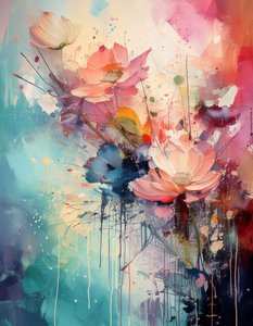 Vibrant Abstract Blooms