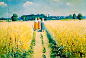 Three Women on the Road by Kazimir Severinovich Malevich