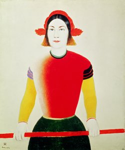 Girl with a Pole by Kazimir Severinovich Malevich