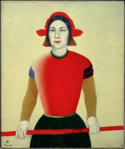 Girl with Red Staff