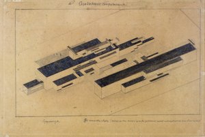 Modern buildings by Kazimir Severinovich Malevich