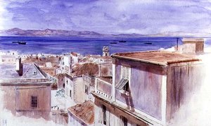 Gibraltar with the coast of Spain beyond