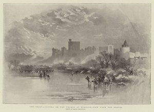 The Frost, skating on the Thames at Windsor, View from the Brocas