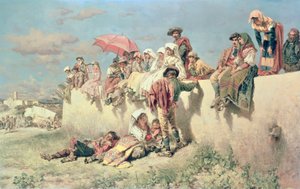 Waiting for the Blessing Outside Rome by Keeley Halswelle