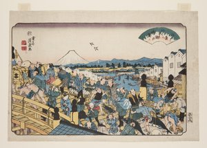 Clearing Weather at Nihonbashi by Keisai Eisen