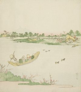 A Ferryboat Crossing the Sumida River