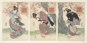 Beauties in a Spring Storm by Keisai Eisen
