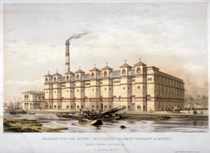 Granary on Canada Wharf, Rotherhithe, London by Kell Brothers