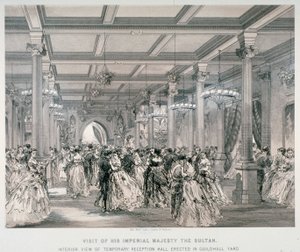Reception for the Sultan of Turkey, Guildhall, City of London, 1867