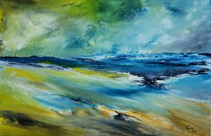 Abstract Stormy Shore