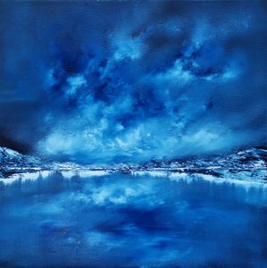 Deep Blue Night Lake