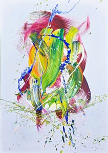 Vibrant Abstract Swirl