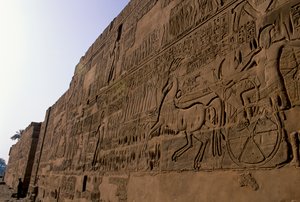 Egypt; Battle of Qadesh, Ramses II, Karnak Temple by Kenneth Garrett