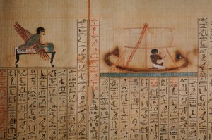 Maiherpri Papyrus, Book of the Dead, from unplundered tomb in Valley of the Kings by Kenneth Garrett