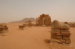 Naga site, Naqa, Upper Nubia, Nubian, ancient center, Meroitic Period by Kenneth Garrett
