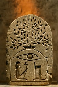 Sandstone stela to the god Osiris by Kenneth Garrett