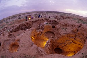 Shiqmim, c. 4200 BC, Copper Age Village with Underground Storage, Israel