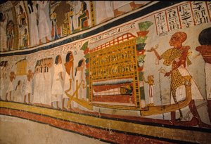Tomb of Roy, funeral cortege, 18th dynasty, Valley of the Nobles, Thebes, Egypt by Kenneth Garrett