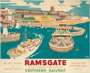 A Southern Railway poster advertising Ramsgate