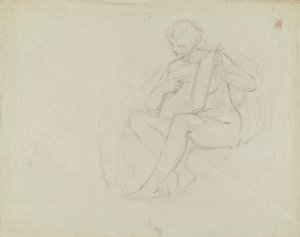 Iowa State Capitol Rotunda (Education, study for panel)