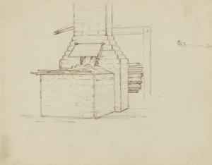 (Iowa State Capitol Rotunda) (Manufactures, study for panel)