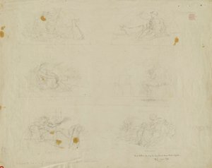 Study for Six Lunettes by Kenyon Cox