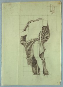 Drapery Study of the Atlantic for (detail) by Kenyon Cox