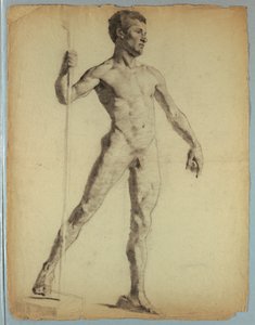 Nude Study of Man Walking