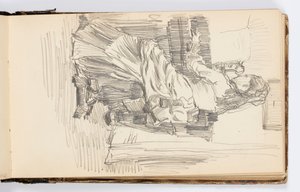 Sketchbook Page by Kenyon Cox