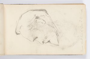 Sketchbook Page: Man with Beard in Profile by Kenyon Cox