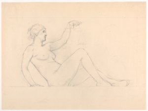 Study for "Equity" in "The Common Law" Frieze for "The Reign of Law" Mural at New York Appellate Division Courthouse by Kenyon Cox