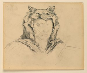 Study for "Hunting," "The Progress of Civilization: Hunting, Herding, Agriculture" State Capitol, Des Moines, IA by Kenyon Cox