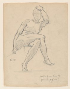 Study of a Female Figure by Kenyon Cox