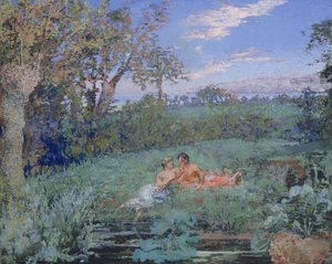 The Lovers on the River Bank by Ker Xavier Roussel