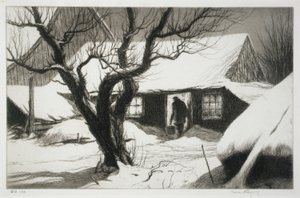 Cow Shed, Friendship, Maine by Kerr Eby
