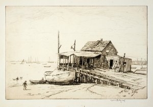 Fish Wharf, Gloucester by Kerr Eby