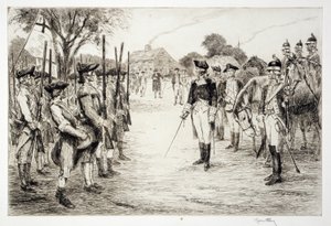 George Washington and His Troops by Kerr Eby