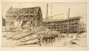 The Schooner Syntram by Kerr Eby