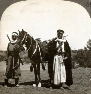 A Sheikh and His Bodyguard, Syria by Keystone View Company