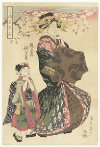 Courtesan and kamuro