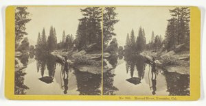 Merced River, Yosemite, Cal., 1855-75 by Kilburn Brothers, BW Kilburn