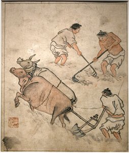 Agricultural Work Scene by Kim Hong Do