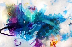 Vibrant Abstract Flow by Kirsten Handelmann