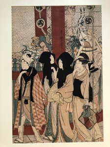 Asakusa Temple by Kitagawa Utamaro