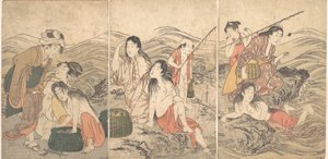 Girl Fishers and Bathers