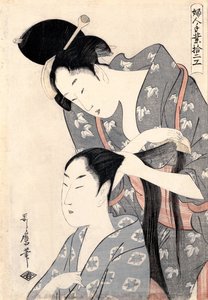 Hairdresser Kamiyui by Kitagawa Utamaro
