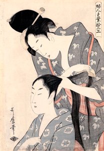 The Hairdresser by Kitagawa Utamaro