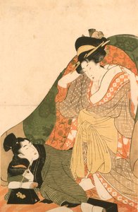 Lovers under a Futon; Opening Image to an Erotic Set